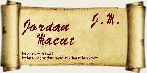 Jordan Macut vizit kartica
